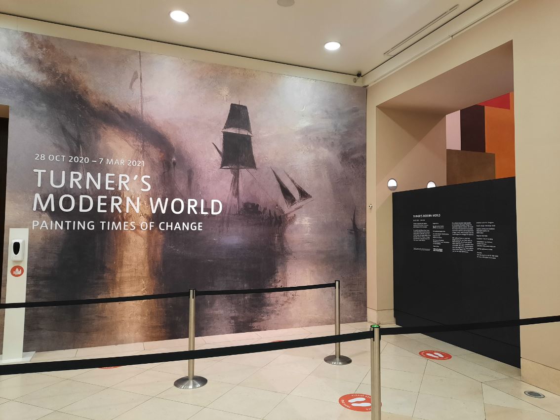 Turner's Modern World review: entrance to the exhibition